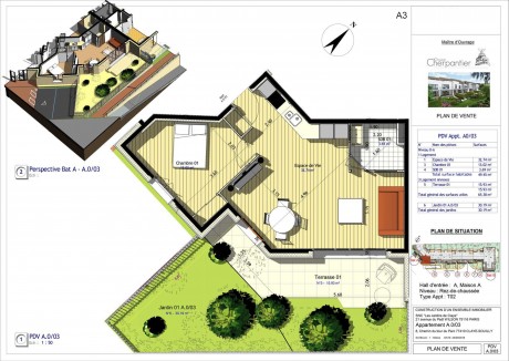 Lot A0/03 T2 - Les Jardins de Claye