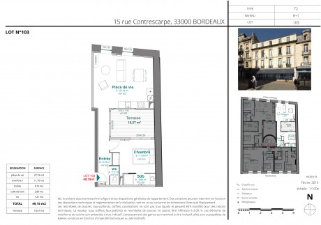 Lot-103 T2 Duplex - Bordeaux, Rue Contrescarpe