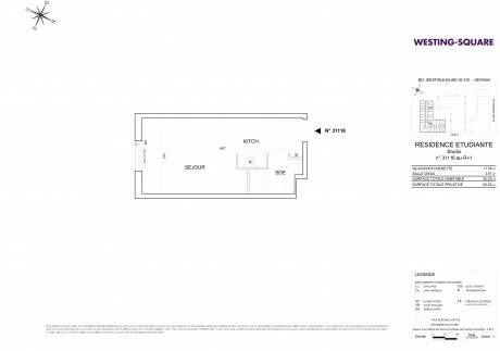 Lot 31118 Studio - Résidence "Stud'Westing"