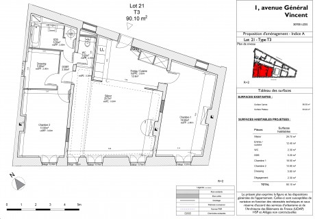 Lot 21 T3 - Uzès, Immeuble restauré "1 Avenue Général Vincent"