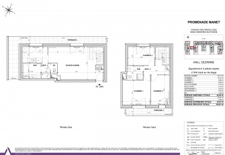 Lot 344 T4 Duplex - Promenade Manet, Asnières