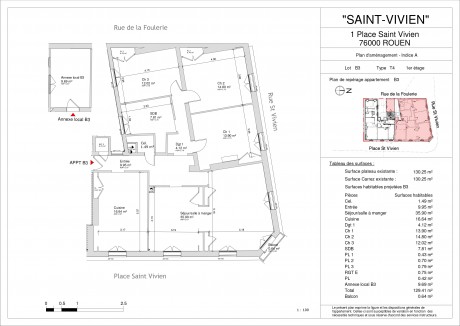 Lot B3 T4 - Rouen, Immeuble Saint-vivien