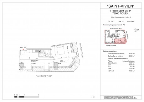 Lot G2 T2 - Rouen, Immeuble Saint-vivien