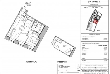 Lot 1.1 T2 Bis - Colmar, Cour Saint-Nicolas