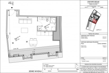 Lot 2.1 T1 - Colmar, Cour Saint-Nicolas