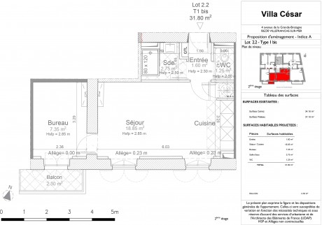 Lot 2.2 T1 bis - La Villa César, Villefranche-Sur-Mer