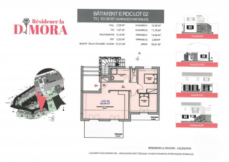 Lot 02E T3 - Calenzana, Résidence La Dimora