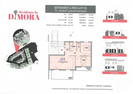 Lot 03A T3 - Calenzana, Résidence La Dimora