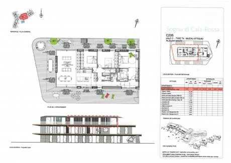 Lot C205 T4 - Lecci de Porto-Vecchio, Résidence "Sognu Di Cala Rossa"