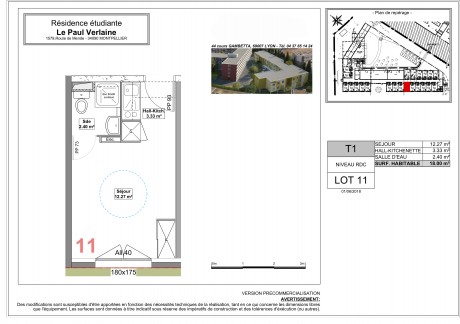 Lot 11 T1 - À Montpellier, La Résidence "Idéal Campus E"