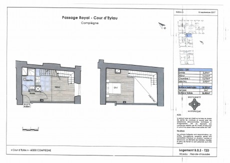 Lot B03 T2 Duplex - "Le passage Royale", une toute nouvelle résidence à Compiègne