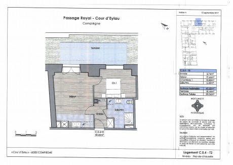 Lot C04 T2 - "Le passage Royale", une toute nouvelle résidence à Compiègne