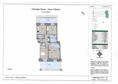 Lot C07 T4 - "Le passage Royale", une toute nouvelle résidence à Compiègne