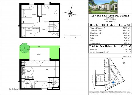 Lot 50 T3 Duplex - "Le Clos François des Bories", nouvelle résidence à Mérignac