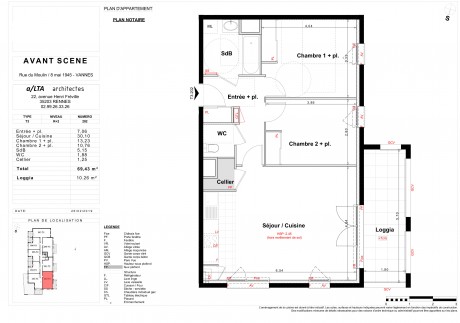 Lot 202 T3 - "Avant-Scène", la nouvelle résidence à Vannes