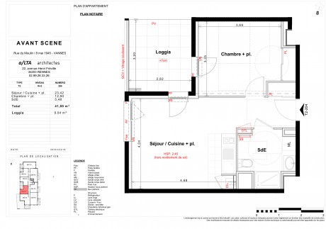 Lot 204 T2 - "Avant-Scène", la nouvelle résidence à Vannes