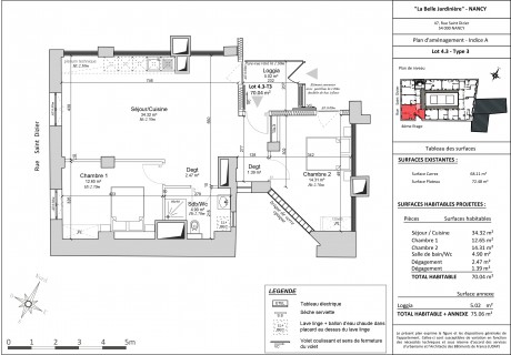 Lot 4.3 T3 - La nouvelle résidence "La Belle Jardinière" à Nancy