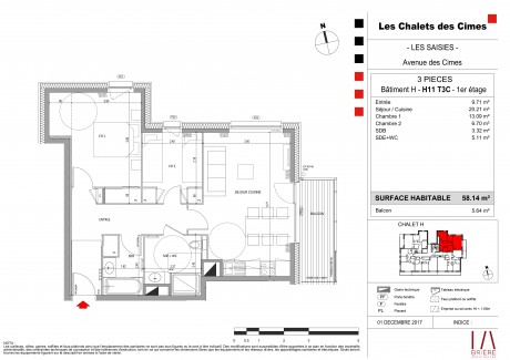 Lot H11 T3 - "Les Chalets des Cîmes" la nouvelle résidence aux pieds des pistes, Les Saisies