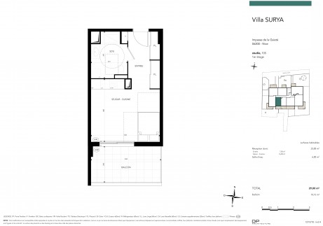 Lot 105 Studio - La "Villa Surya", la nouvelle résidence à Nice