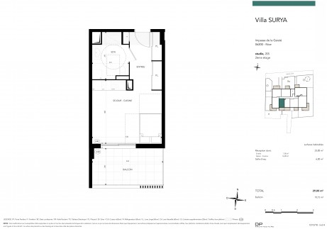 Lot 205 Studio - La "Villa Surya", la nouvelle résidence à Nice