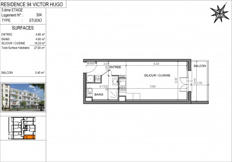 Lot 304 Studio - "Le Victor Hugo", la nouvelle résidence à Neuilly-Plaisance