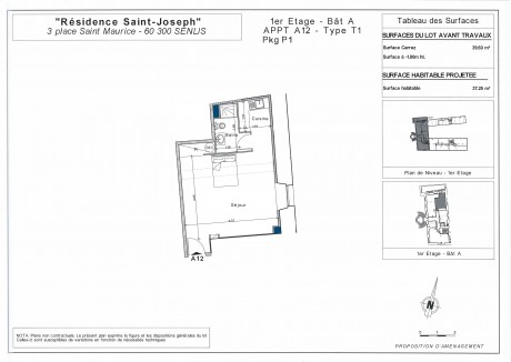 Lot A12 T1 - "La Résidence Saint-Joseph" à Senlis, dans l'Oise