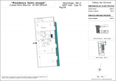 Lot A35 T2 - "La Résidence Saint-Joseph" à Senlis, dans l'Oise