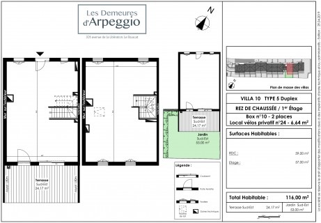 Lot 10 T5 Duplex - "Les Demeures d'Arpeggio", le nouvel ensemble immobilier au Bouscat
