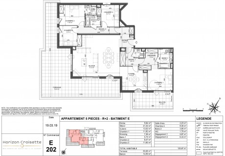 Lot E202 T5 - "Horizon Croisette" la nouvelle résidence sur les Hauteurs de Cannes