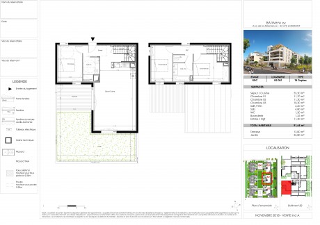 Lot 001 B2 T4 Duplex - Le "Referen/'Ciel", la nouvelle résidence à Lormont