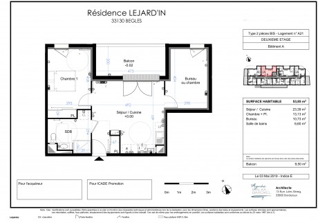 Lot A21 T2 Bis - "LeJardin", la nouvelle résidence sur Bègles