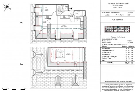 Lot 308 T3Bis Duplex - "Le Pavillon Saint-Niçaise", la nouvelle résidence à Arras