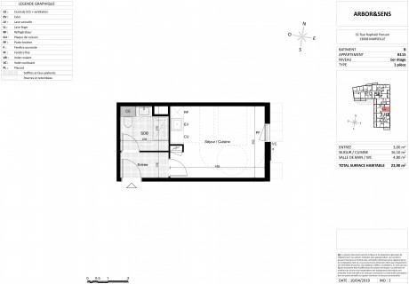 Lot B115 Studio - "Arbor&Sens", la nouvelle résidence dans le centre de Marseille