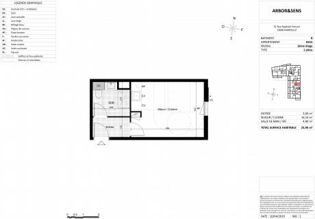 Lot B315 Studio - "Arbor&Sens", la nouvelle résidence dans le centre de Marseille