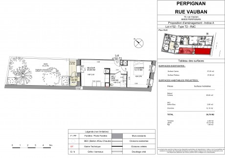 Lot 02 T2 - Le "19 Rue Vauban" le nouvel immeuble réhabilité à Perpignan