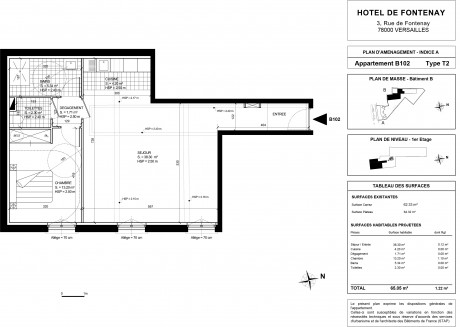 Lot B102 T2 - "L'Hôtel de Fontenay" un ensemble immobilier d'exception