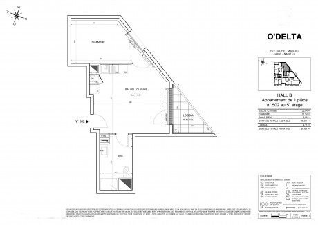 Lot 502 Studio - "O'Delta" la nouvelle résidence à Nantes