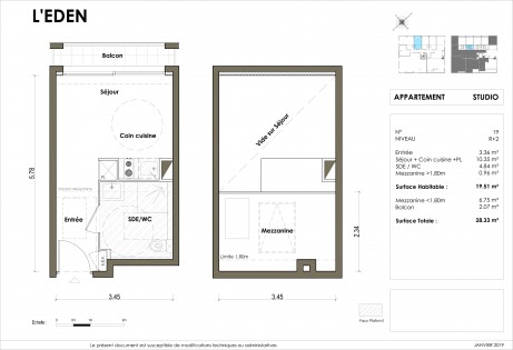 Lot 19 Studio - "L'Eden", la nouvelle résidence face à la baie de Villefranche-sur-Mer