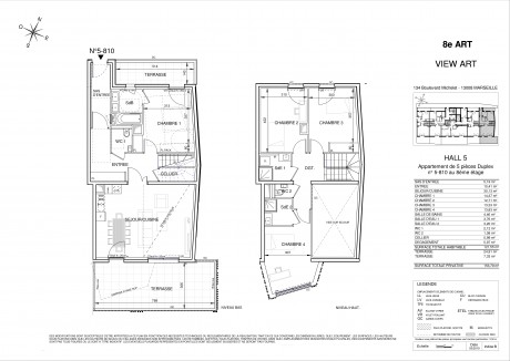 Lot 5-810 T5 Duplex - "8ème Art", la nouvelle résidence au coeur de la cité Phocéenne