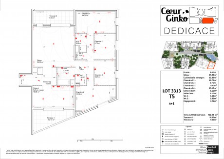 Lot 3313 T5 Duplex - "Dédicace Ginko" à Bordeaux, la nouvelle résidence au coeur de la Gironde