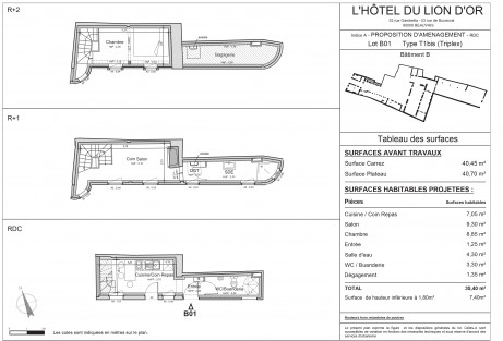 Lot B01 T1 Bis - "L'Hôtel du Lion d'Or", la résidence restauré au coeur de Beauvais