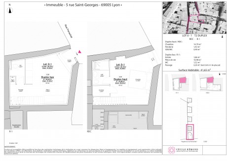 Lot 2 T2 Duplex - "5 Rue Saint-Georges" à Lyon, un bel édifice restauré dans le coeur de ville