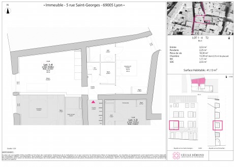 Lot 7 T2 - "5 Rue Saint-Georges" à Lyon, un bel édifice restauré dans le coeur de ville