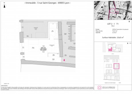 Lot 8 T1 - "5 Rue Saint-Georges" à Lyon, un bel édifice restauré dans le coeur de ville