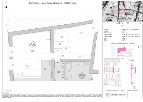 Lot 10 T3 - "5 Rue Saint-Georges" à Lyon, un bel édifice restauré dans le coeur de ville