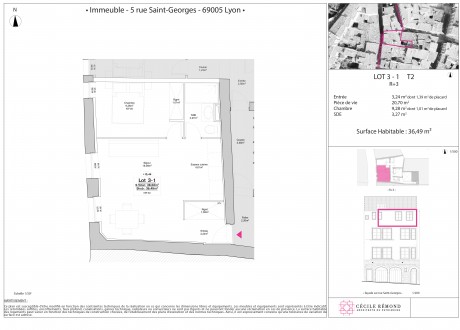 Lot 11 T2 - "5 Rue Saint-Georges" à Lyon, un bel édifice restauré dans le coeur de ville