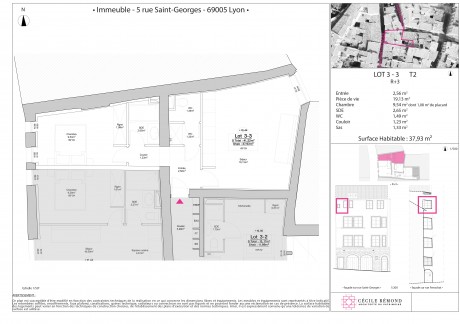 Lot 13 T2 - "5 Rue Saint-Georges" à Lyon, un bel édifice restauré dans le coeur de ville