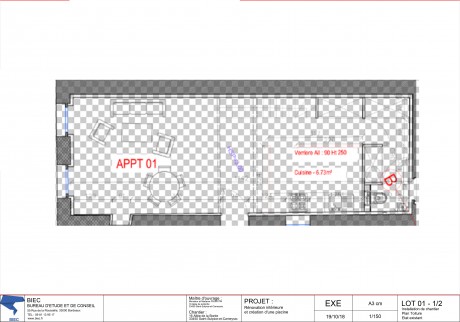 Lot-01 T2 Duplex - "246 Cours de la Marne", un bel immeuble rénové au coeur de Bordeaux