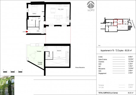 Lot 8 T2D - "Rue de la République", appartements à Villeneuve-Lès-Avignon