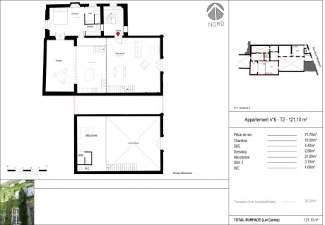 Lot 6 T2D - "Rue de la République", appartements à Villeneuve-Lès-Avignon